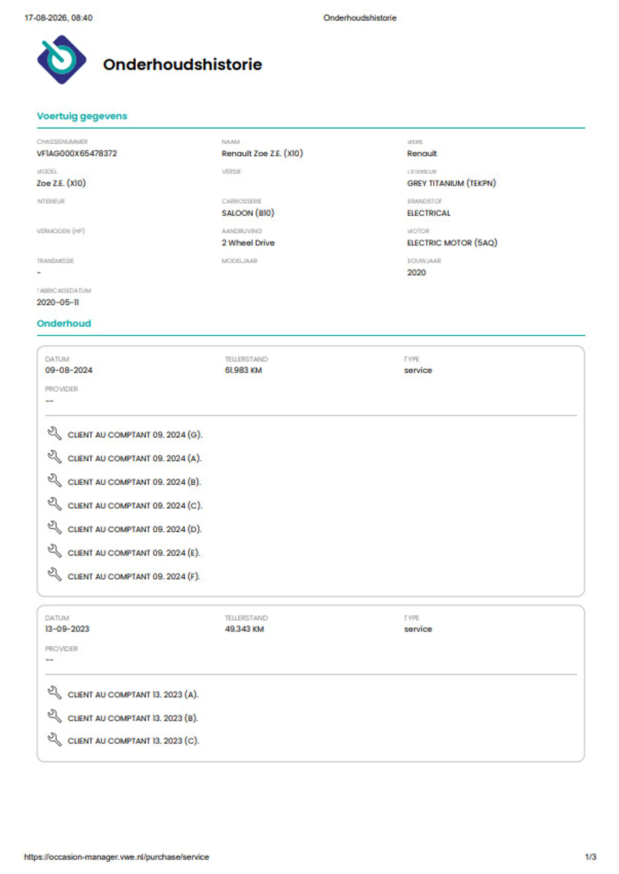 Renault ZOE R135 Edition One 52 kWh SOH 87,7% / Incl. Koopaccu — photo 32
