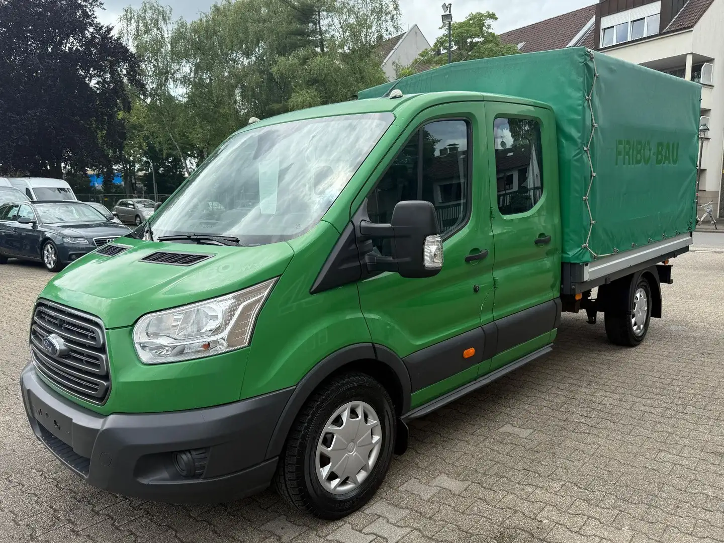Ford Transit Pritsche+Plane 350 L3 Doppelkabine Trend Grün - 1