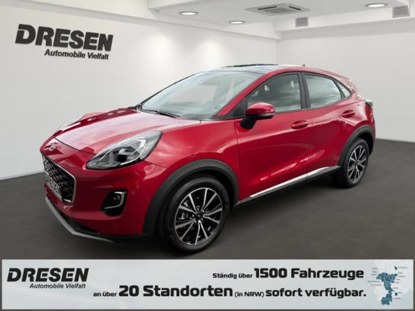 Ford Puma 1.0 EcoBoost Titanium Panoramadach+Navi+Rückfahrka Rouge - 1