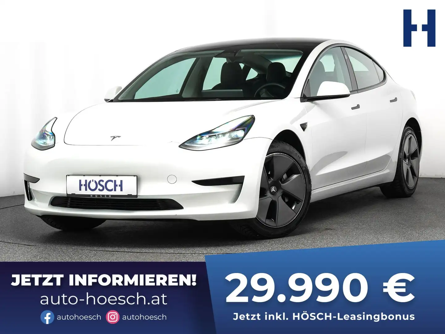 Tesla Model 3 Standard PANO LEDER ASSISTENZ WENIG KM Weiß - 1