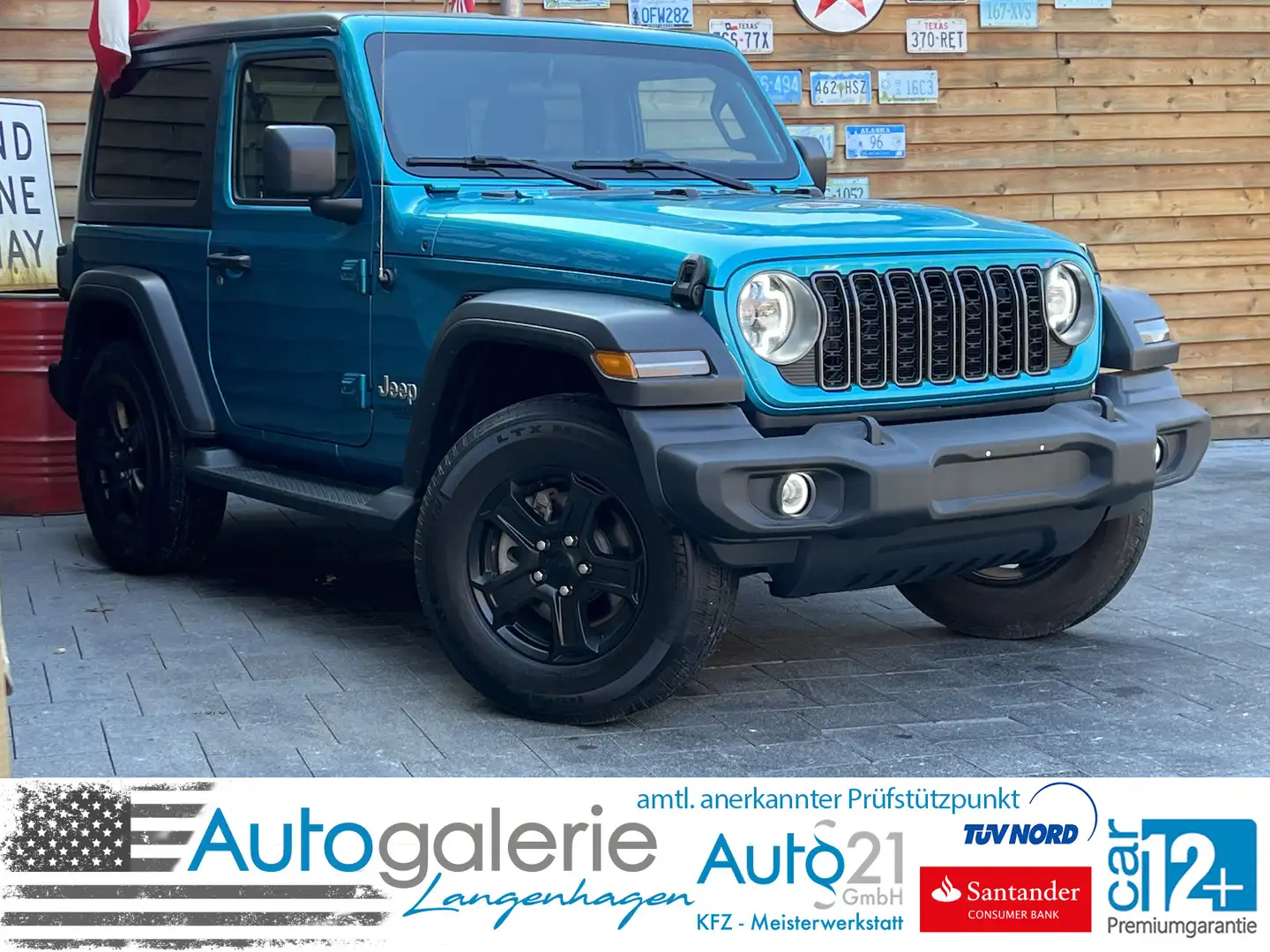 Jeep Wrangler 3.6L SPORT 4X4 AHK Hardtop CarPlay Albastru - 1