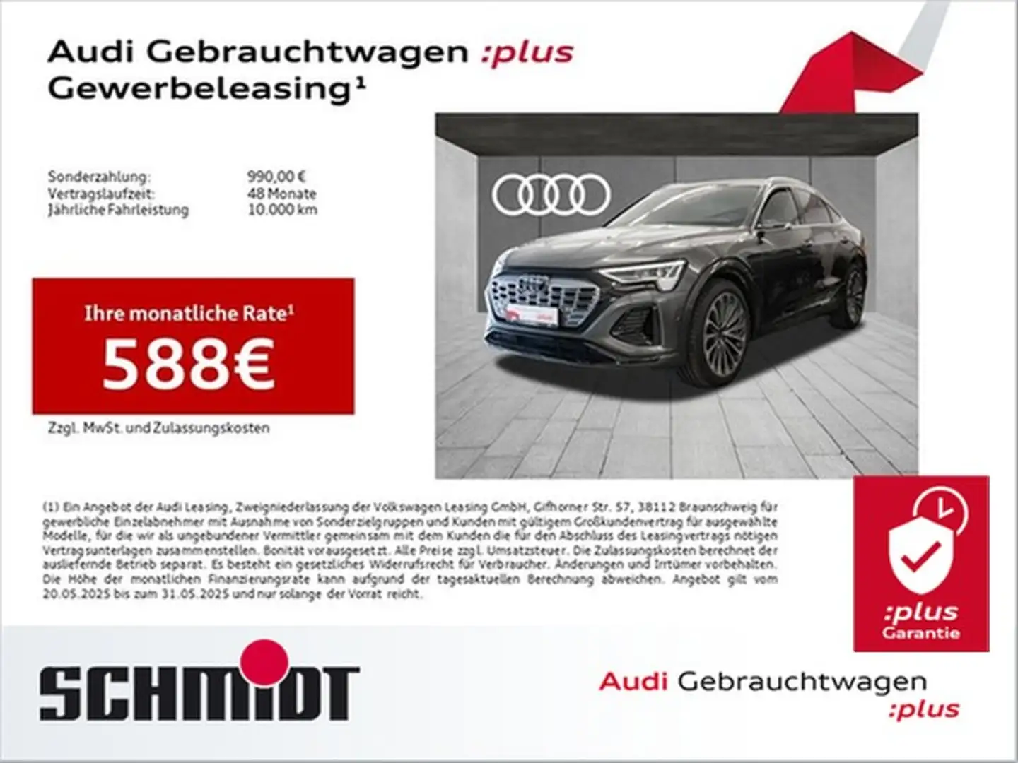 Audi Q8 e-tron Sportback 50 quattro S line LM21 Pano Virt. Spi... Grau - 1