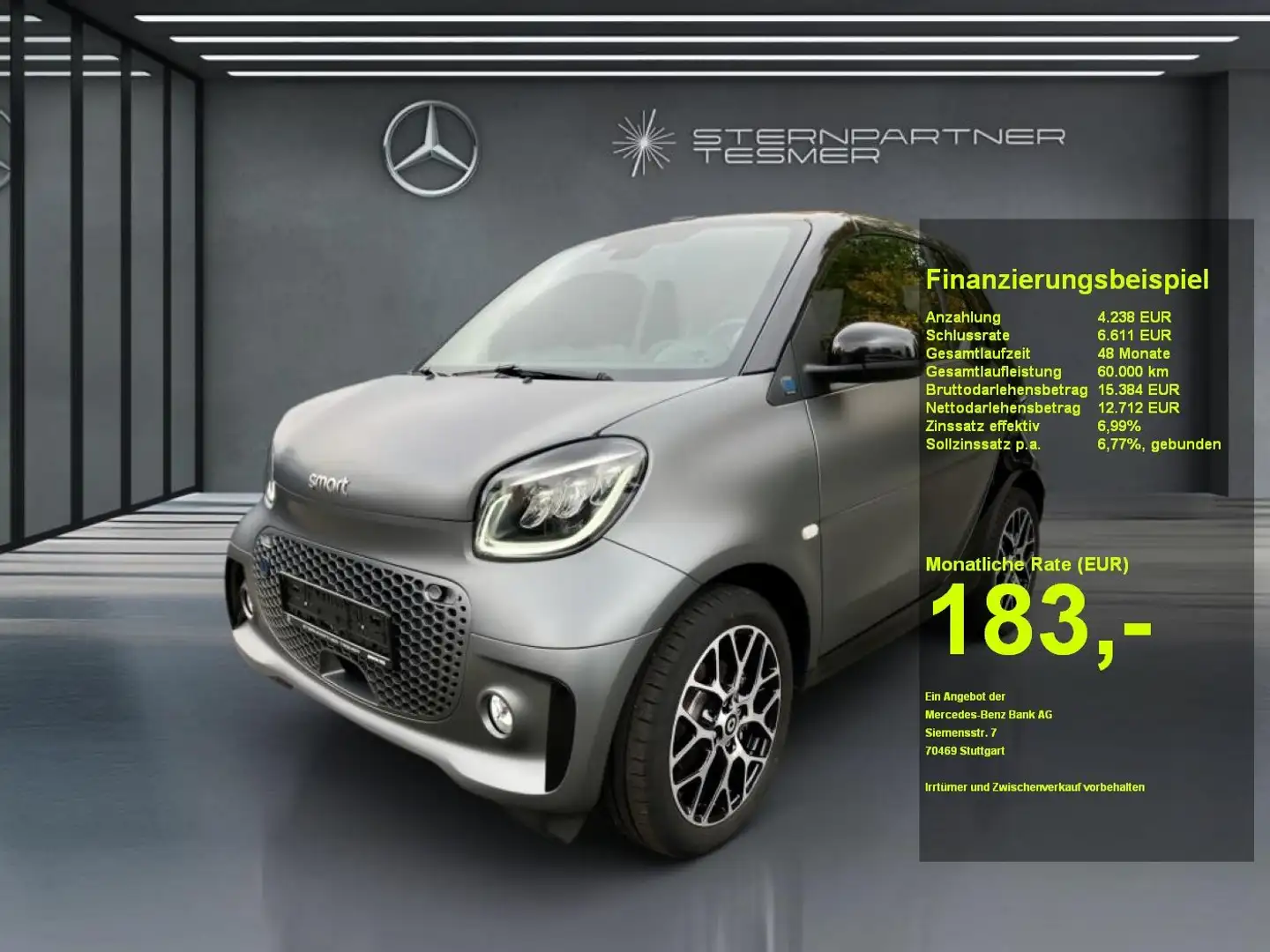 smart forTwo EQ fortwo Prime+Ambiente+LED+Exclusive+Leder Gris - 1