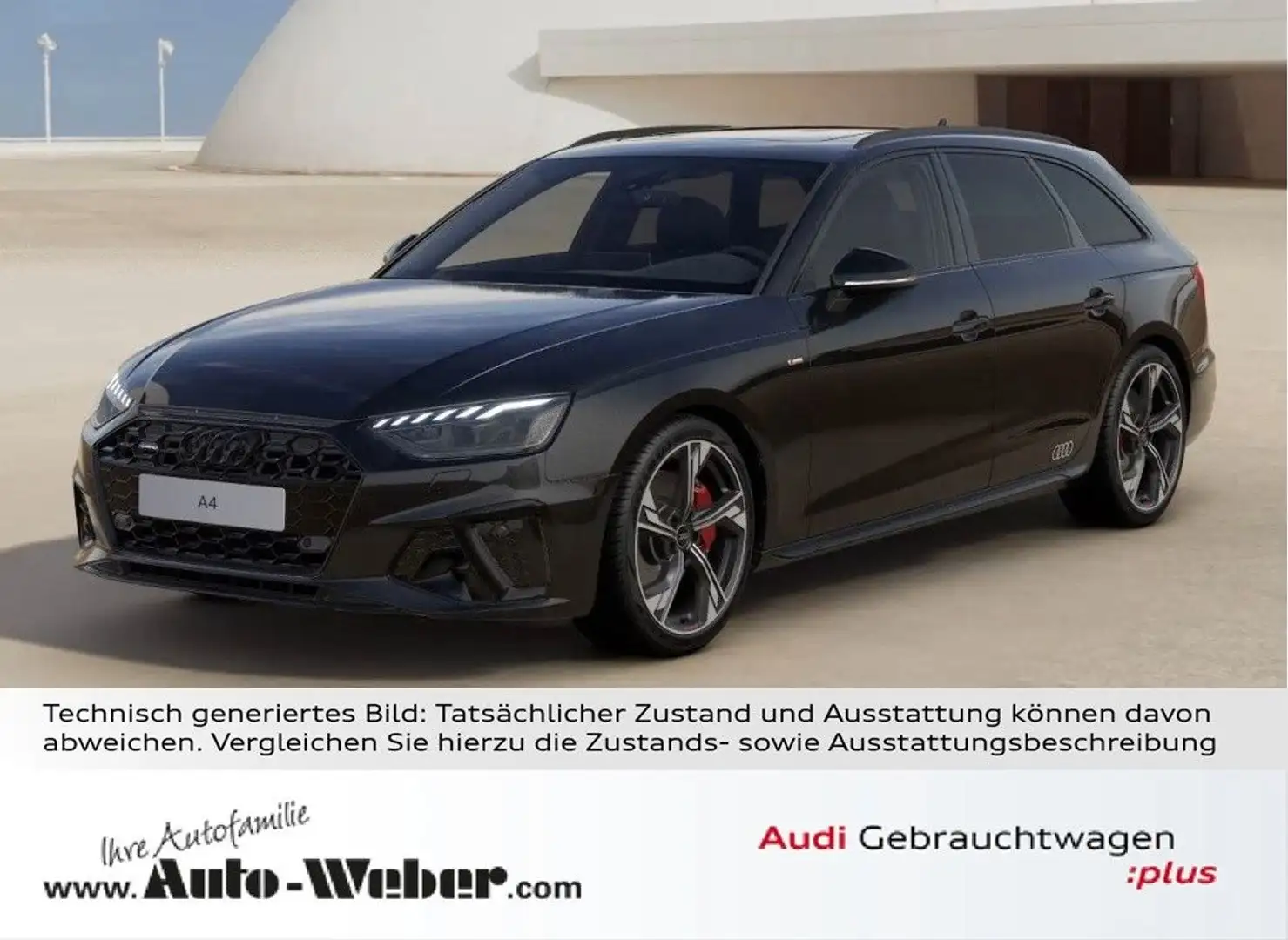 Audi A4 Avant 45TFSI qu BLACK S LINE PANO AHK VC Schwarz - 1