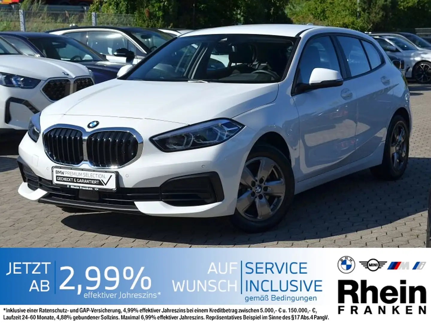 BMW 116 i Advantage LiveCptProf.LED.PDC.Lankhzg..Sitz Bílá - 1