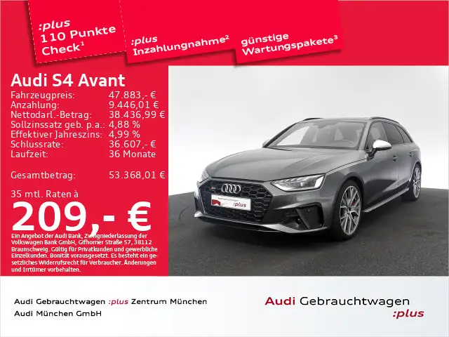 Audi S4 TDI tiptr. StdHzg/Pano//HuD/ACC/Virtual