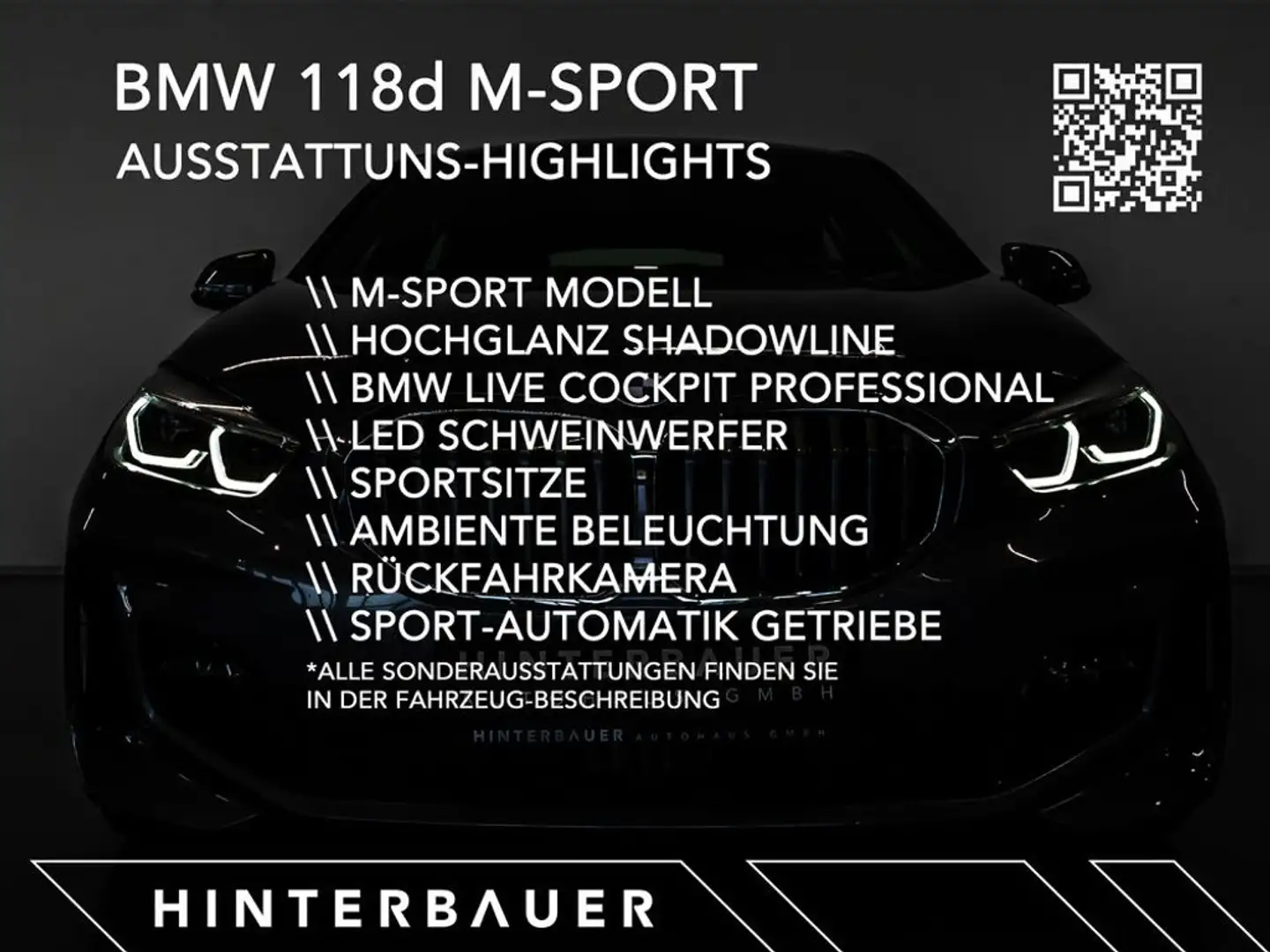 BMW 118 d M-SPORT Aut. *LED*LIVE-COCKPIT*GARANTIE Grau - 2