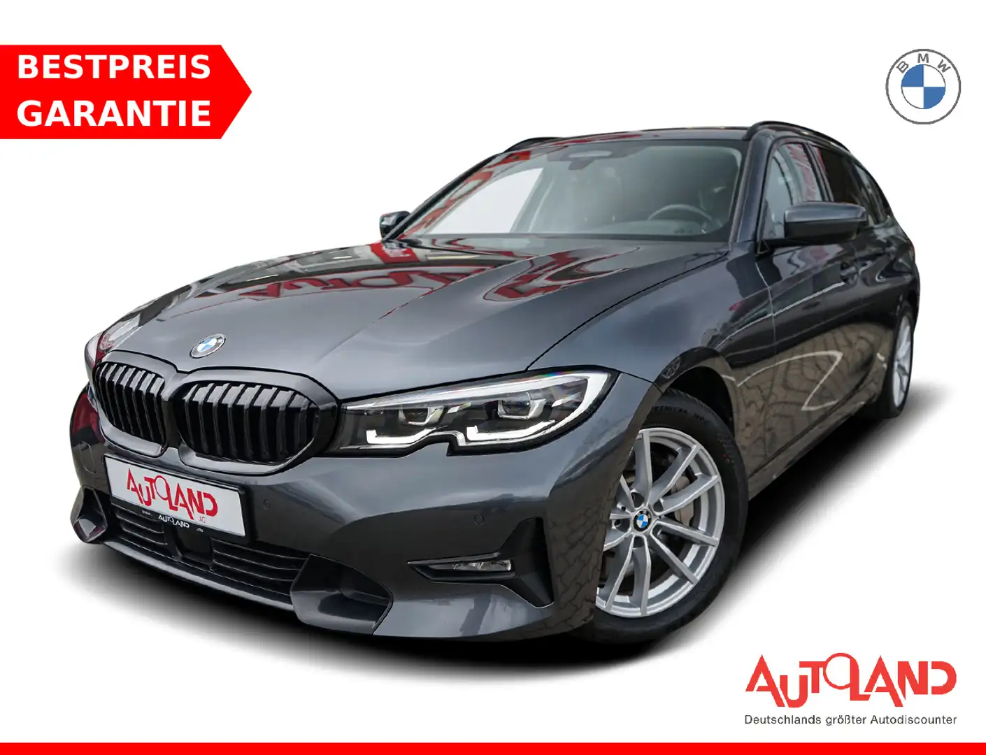 BMW 330 330dA Sport Line LED Navi Panorama ACC Totwinkel Grau - 1