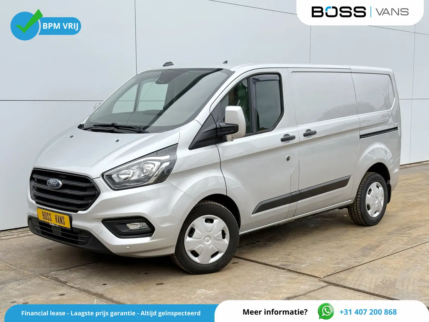 Ford Transit Custom 2.0 TDCI 130PK Automaat L1H1 LED Dubbele Schuifdeu Zilver - 1