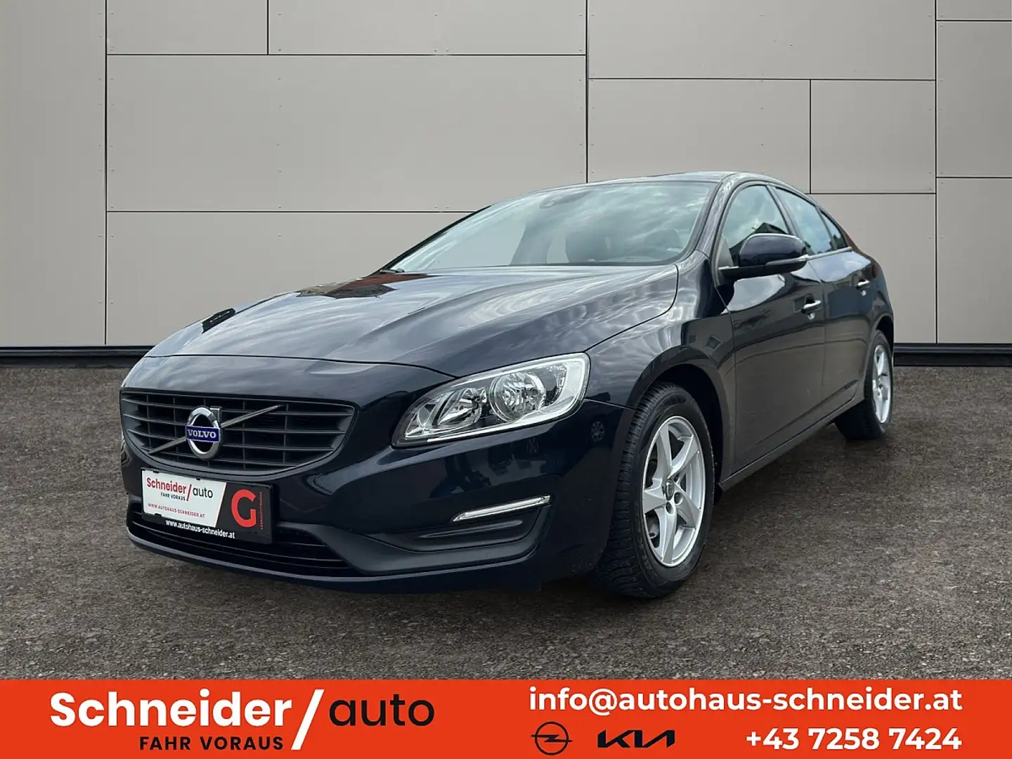 Volvo S60 D2 Kinetic Geartronic Bleu - 1