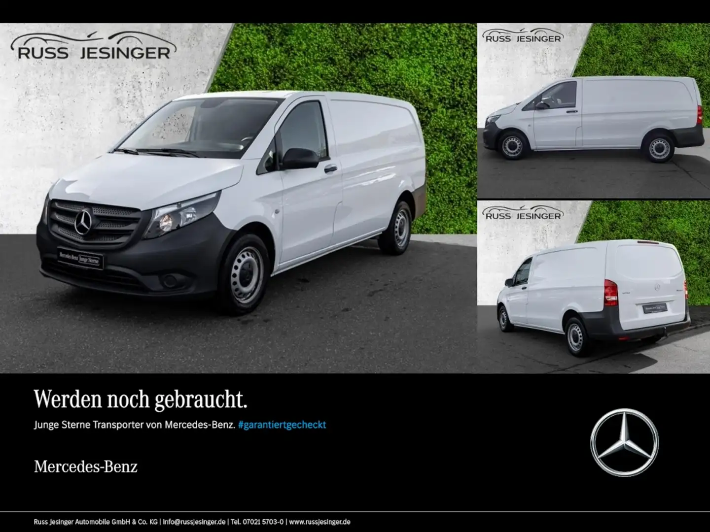 Mercedes-Benz Vito 110 CDI Kasten Lang *AHK*Klima*3-Sitze Blanc - 1