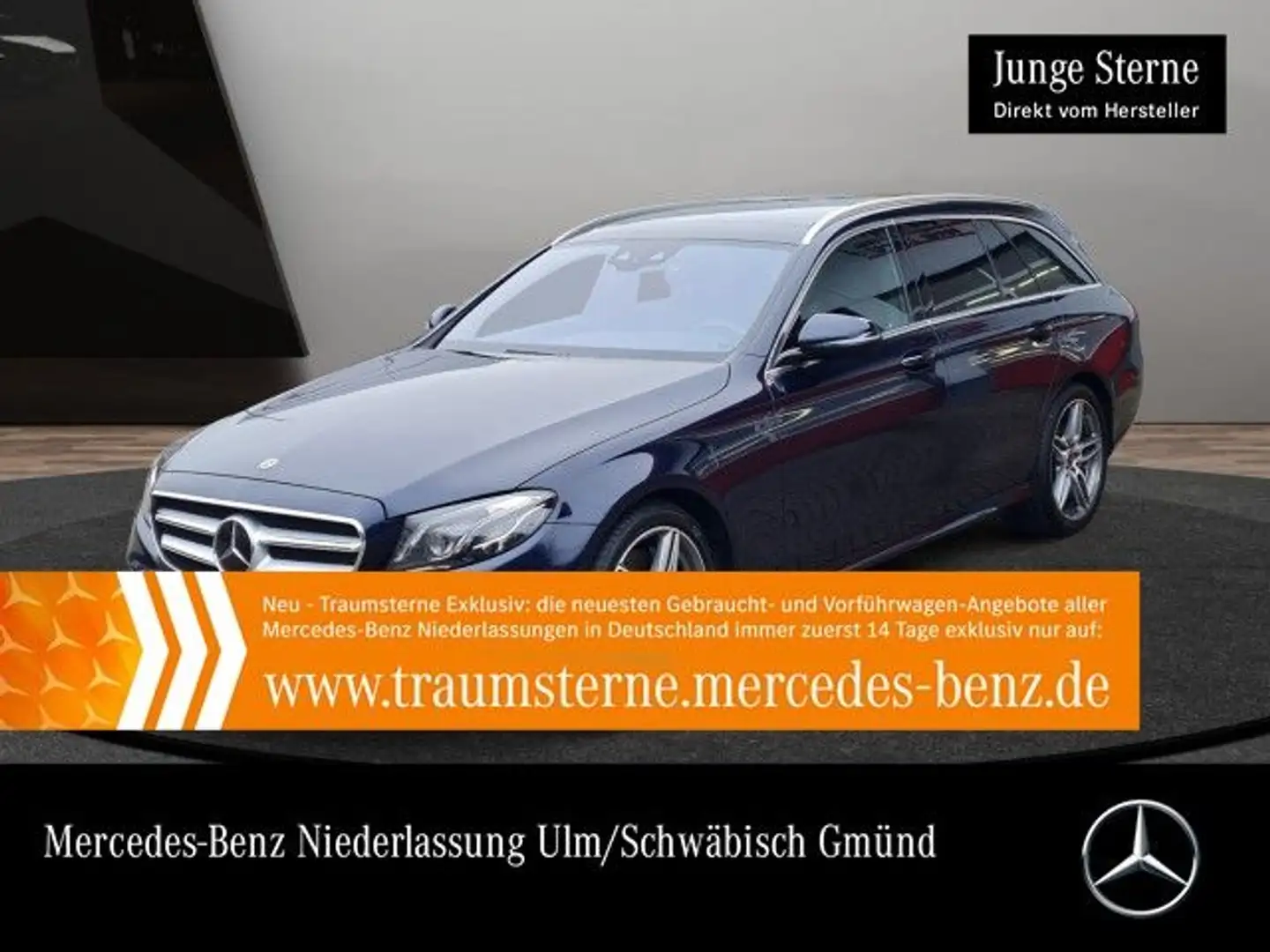 Mercedes-Benz E 400 d T 4M AMG+PANO+MULTIBEAM+FAHRASS+KAMERA+9G Blau - 1