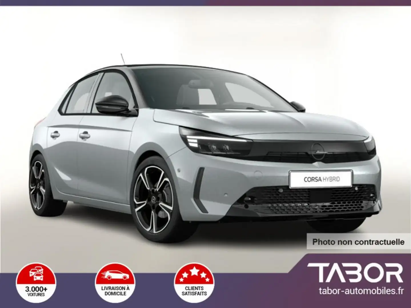 Opel Corsa 1.2 110 MHEV eDCT GS cam PDC 10"-DAB Argent - 1