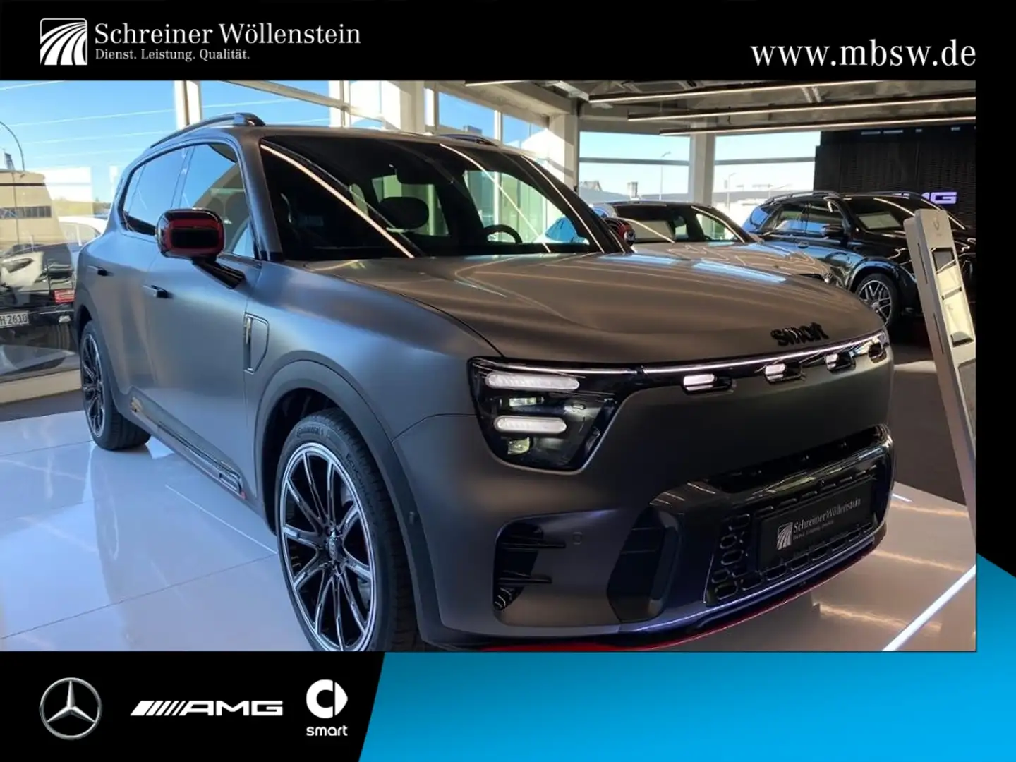 smart Brabus 360°*Pano*HUD*Matrix*Distr.*Nav*CarPla Grau - 1