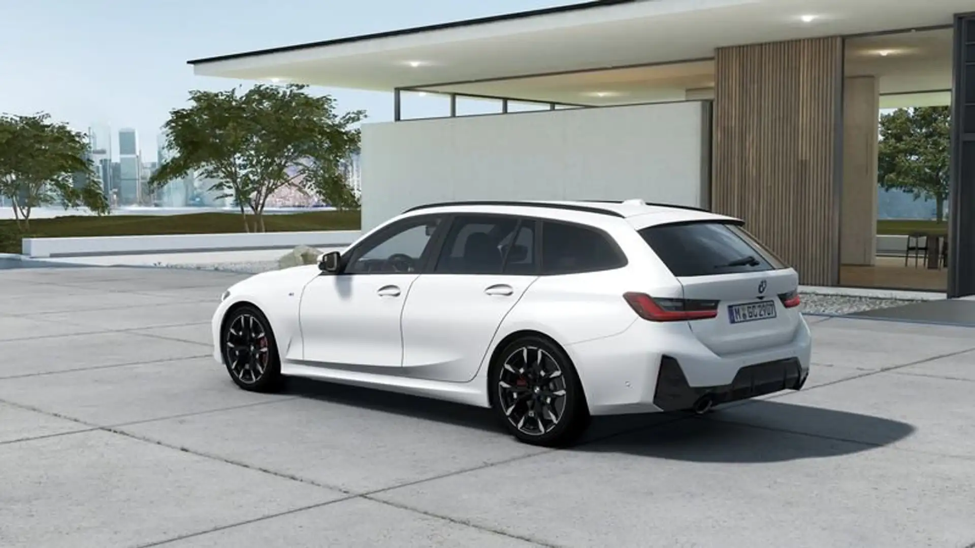BMW 318 318d 48V Touring Msport Pro Bianco - 2