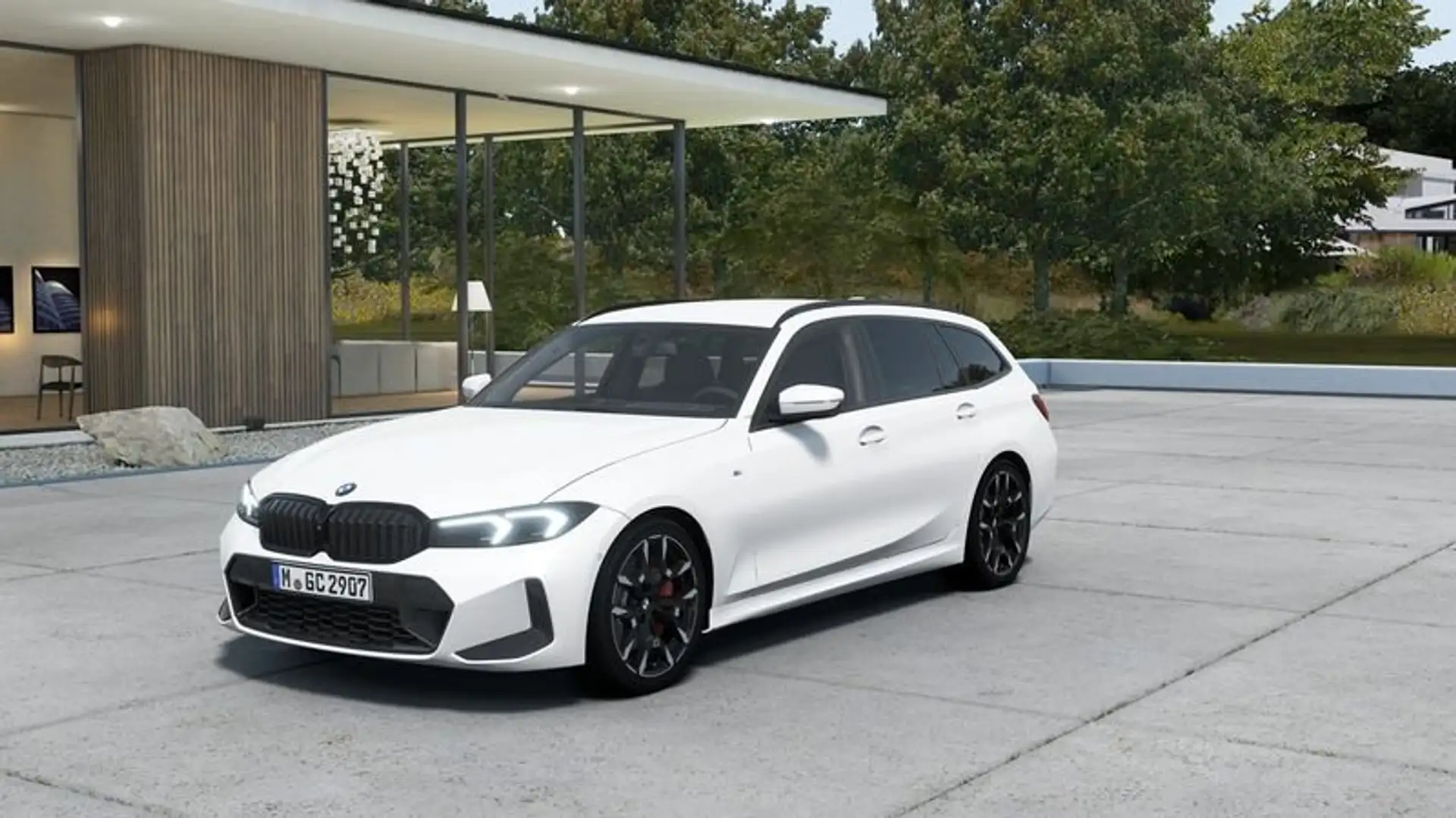 BMW 318 318d 48V Touring Msport Pro Bianco - 1
