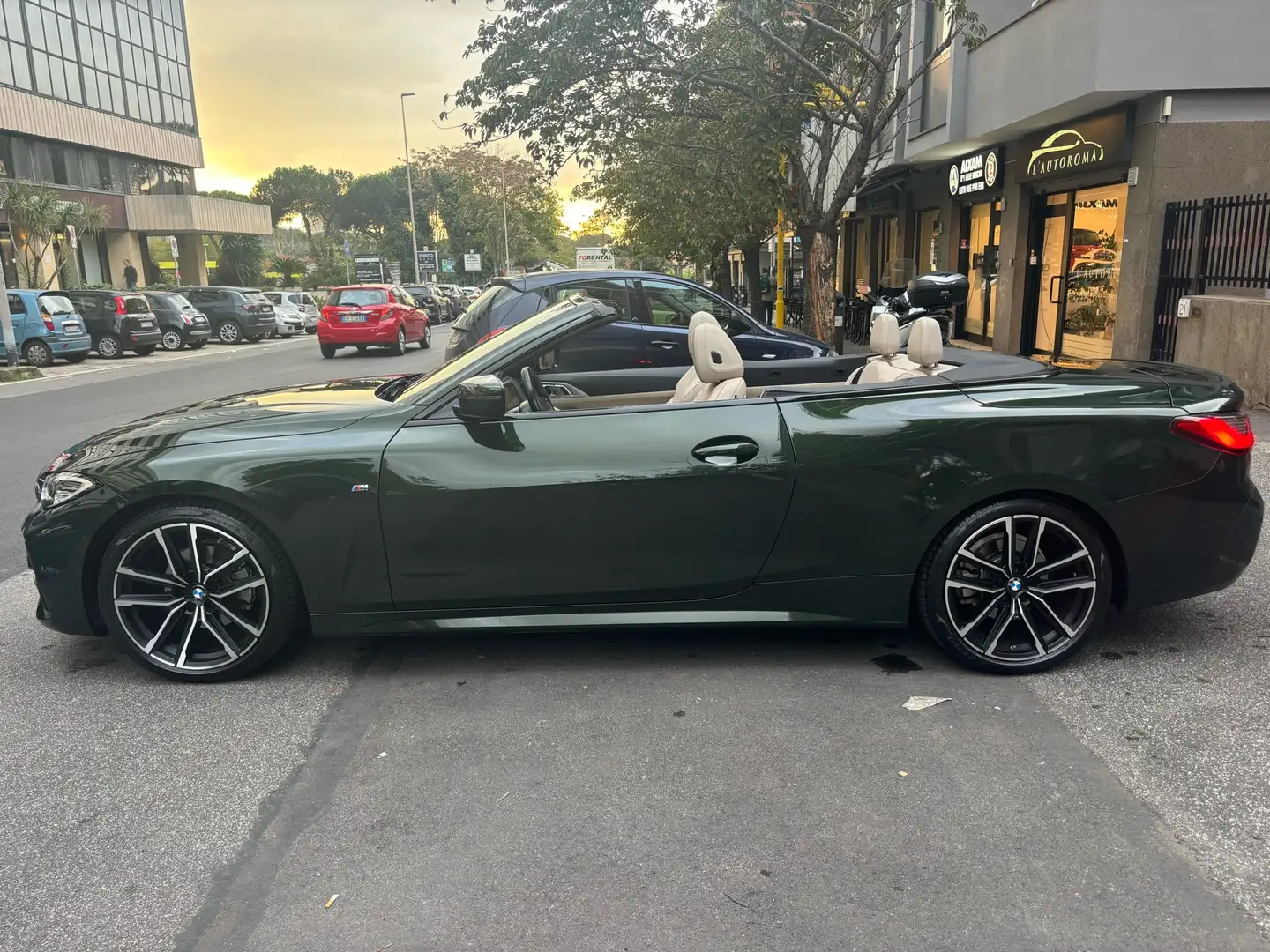 BMW 420 i Cabrio Msport auto ITALIANA Vert - 1