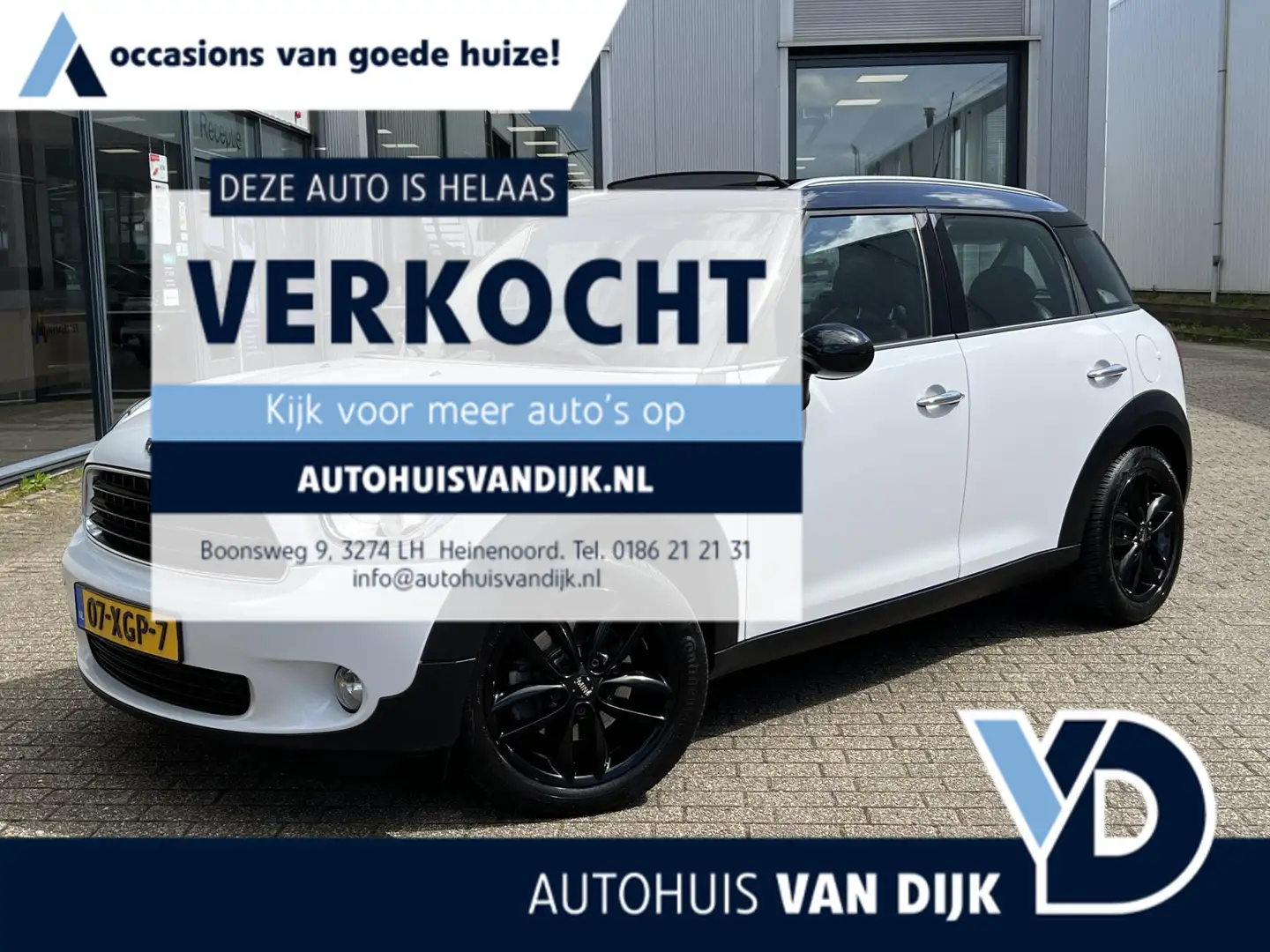 MINI Cooper Countryman 1.6 Chili Mini  | NL auto/Leder/Pano-dak/Navigatie Wit - 1