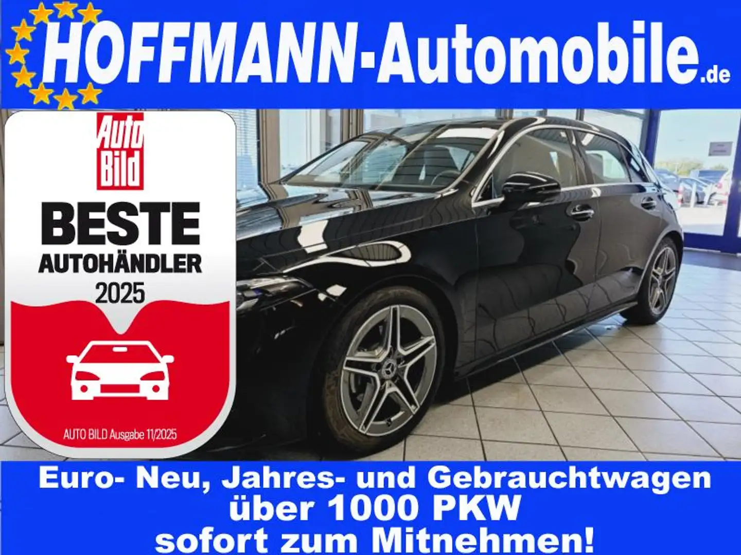 Mercedes-Benz A 180 AMG Line Kamera 360°,Navi,SHZ,Klimaaut,LED Schwarz - 1