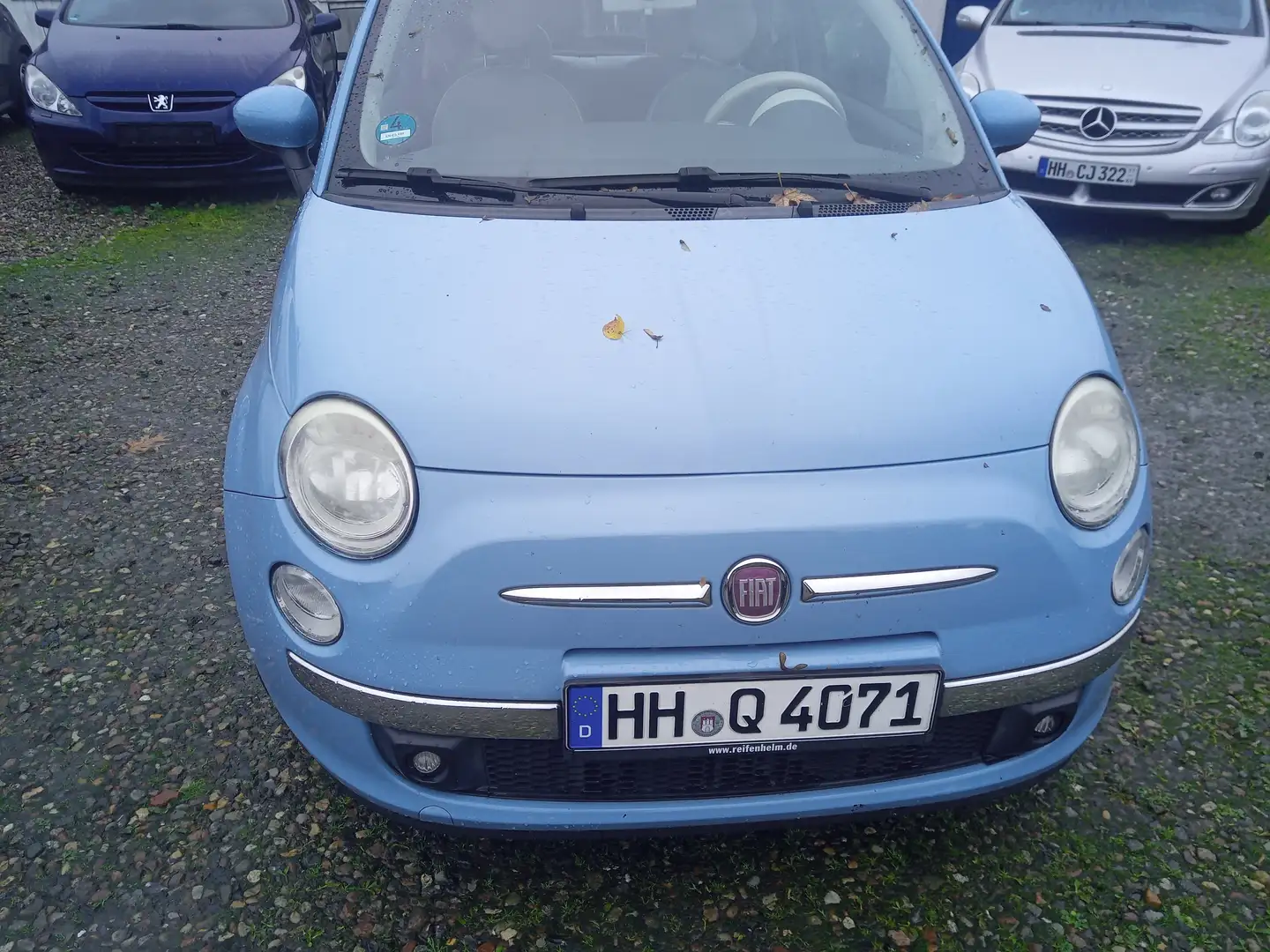Fiat 500 Glasdach, 16 Zoll Alufelgen, Klima Blau - 2