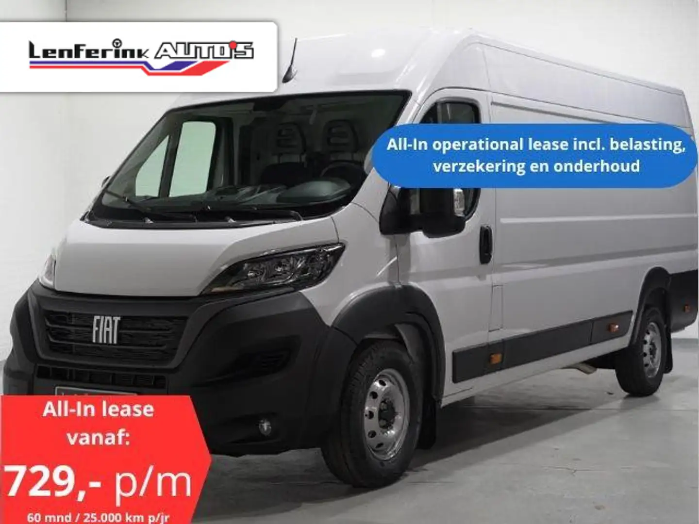Fiat Ducato 2.2 MultiJet 140 pk L4H2 All-In Operational Lease Wit - 1