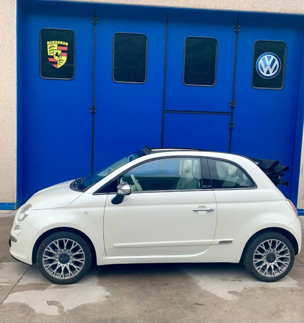 Fiat 500C C 1.2 Lounge  CABRIO  BIANCO PERLATO Blanc - 2