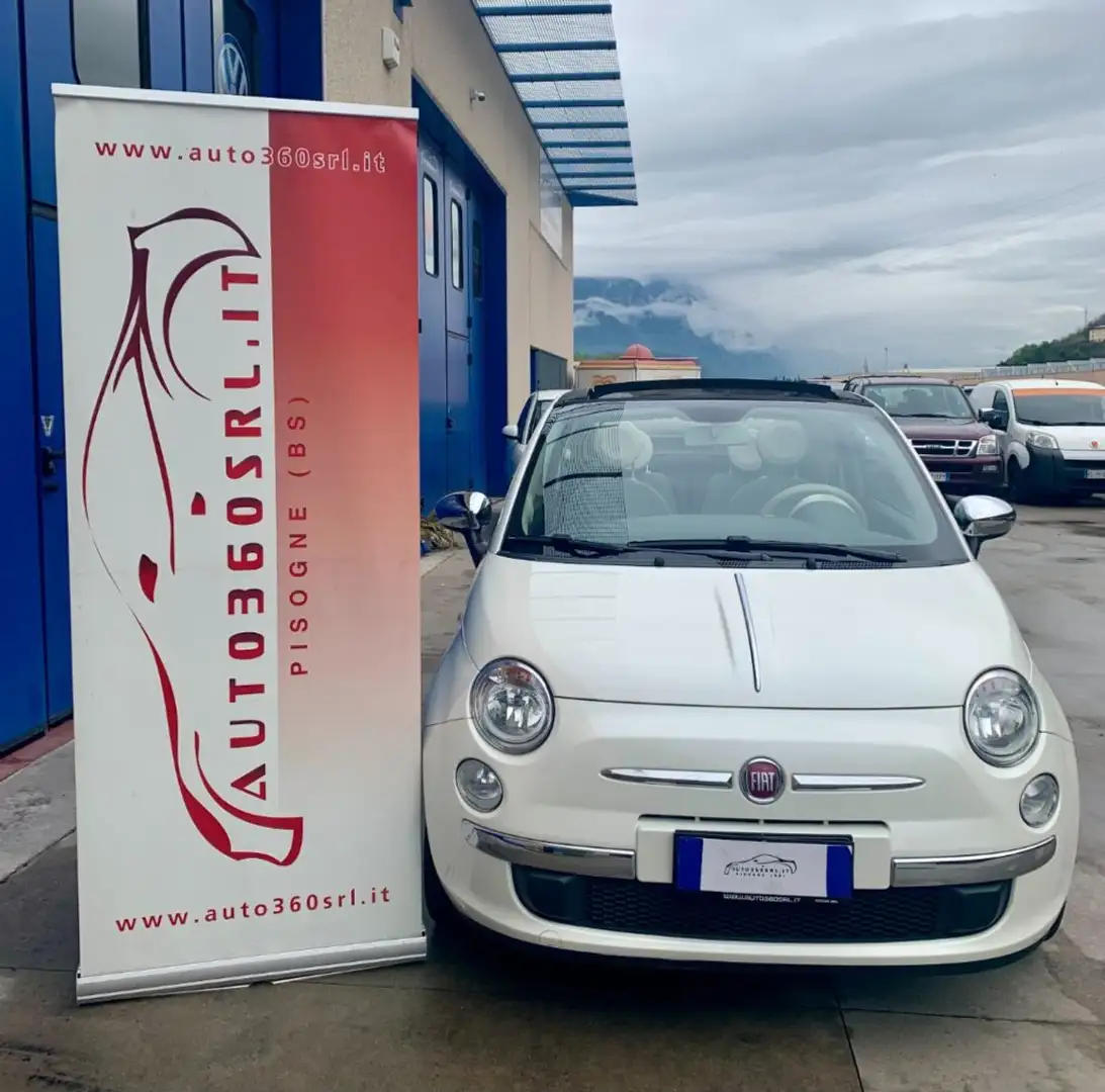 Fiat 500C C 1.2 Lounge  CABRIO  BIANCO PERLATO Blanc - 1