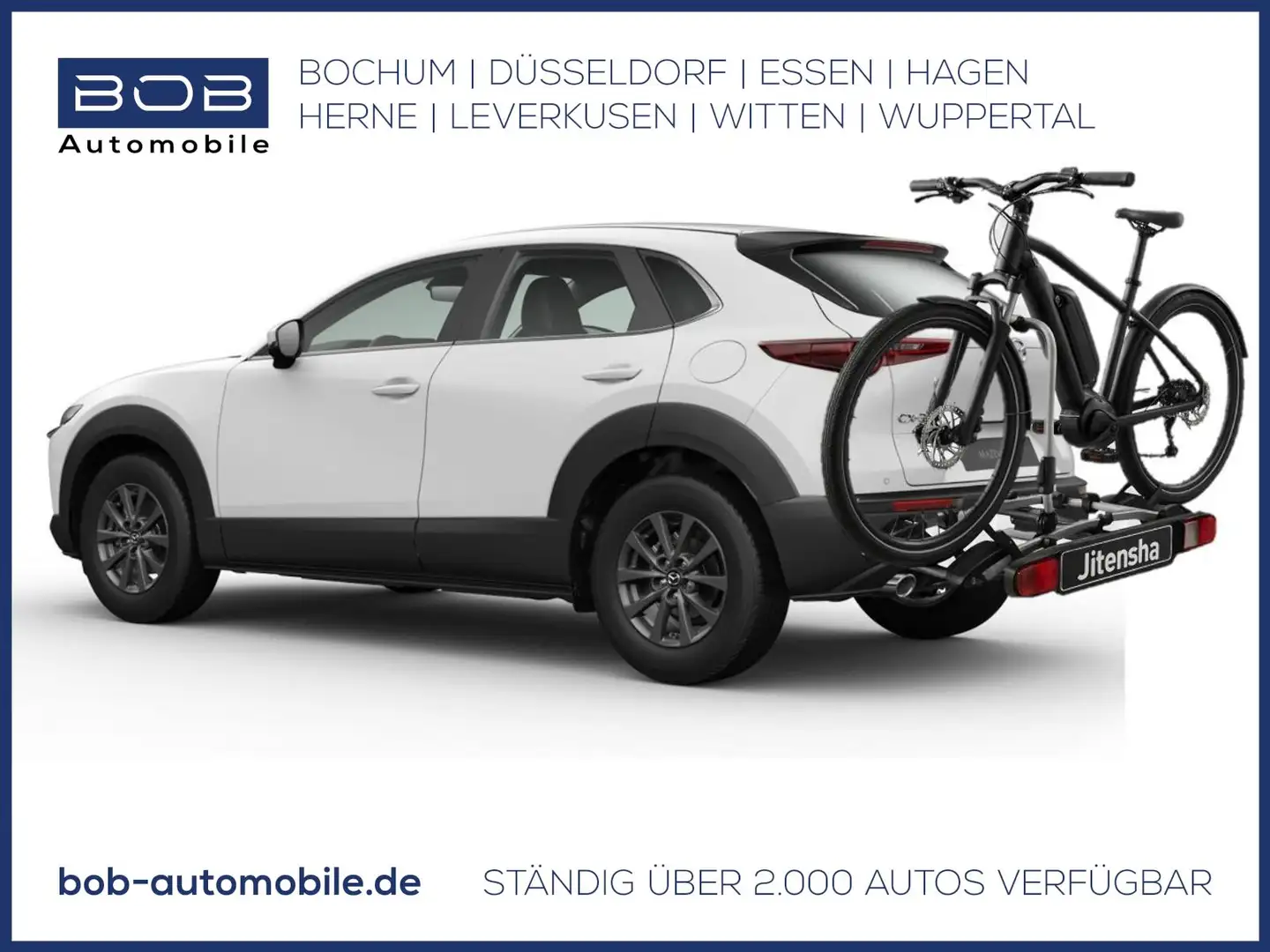 Mazda CX-30 G 140 "Sondermodell Jitensha" inkl. E-Bike, AHK und Fahrradträger Weiß - 1