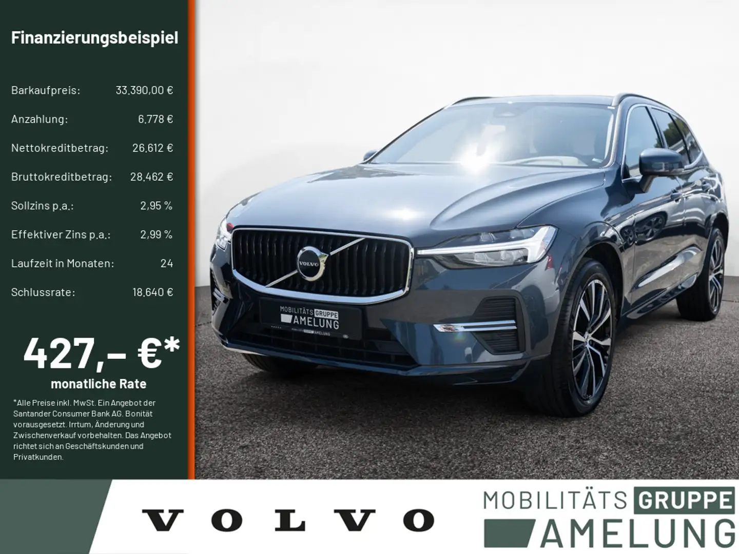 Volvo XC60 B4 B Core aus Erstbesitz AHK FACEL. LED Blau - 1