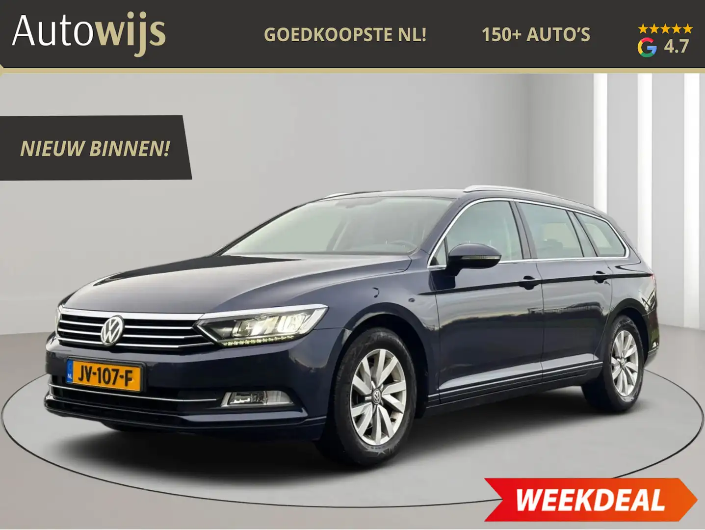 Volkswagen Passat Variant 1.4 TSI ACT Connected Series|NL AUTO|LED|PDC|DAB|K Blauw - 1