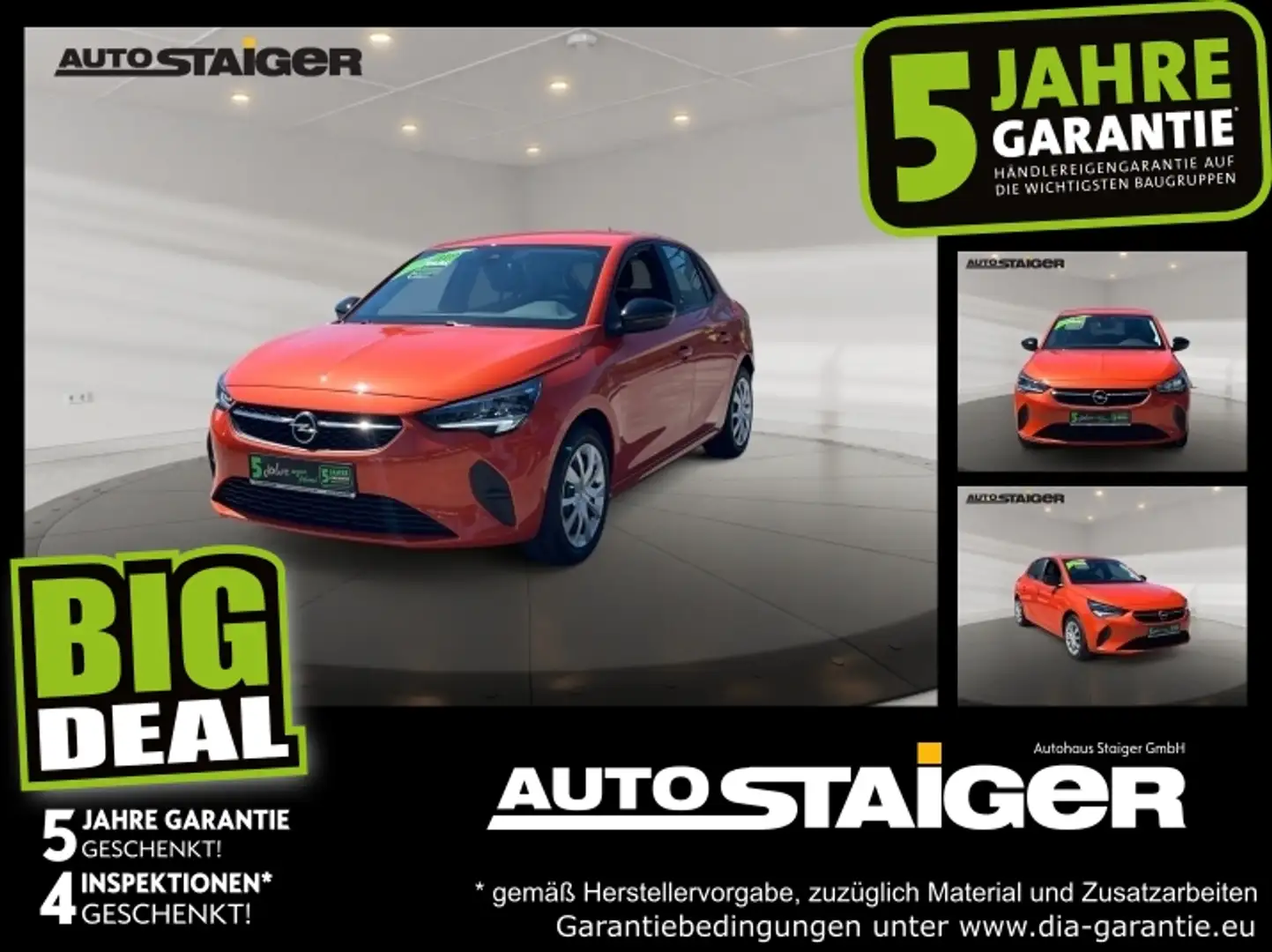 Opel Corsa-e Edition 11kw Lader Sitzheizung, LED-Licht Orange - 1