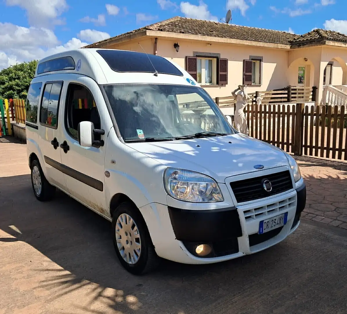 Fiat Doblo Doblò 1.9 120cv TETTO ALTO TRASPORTO DISABILI Blanco - 1