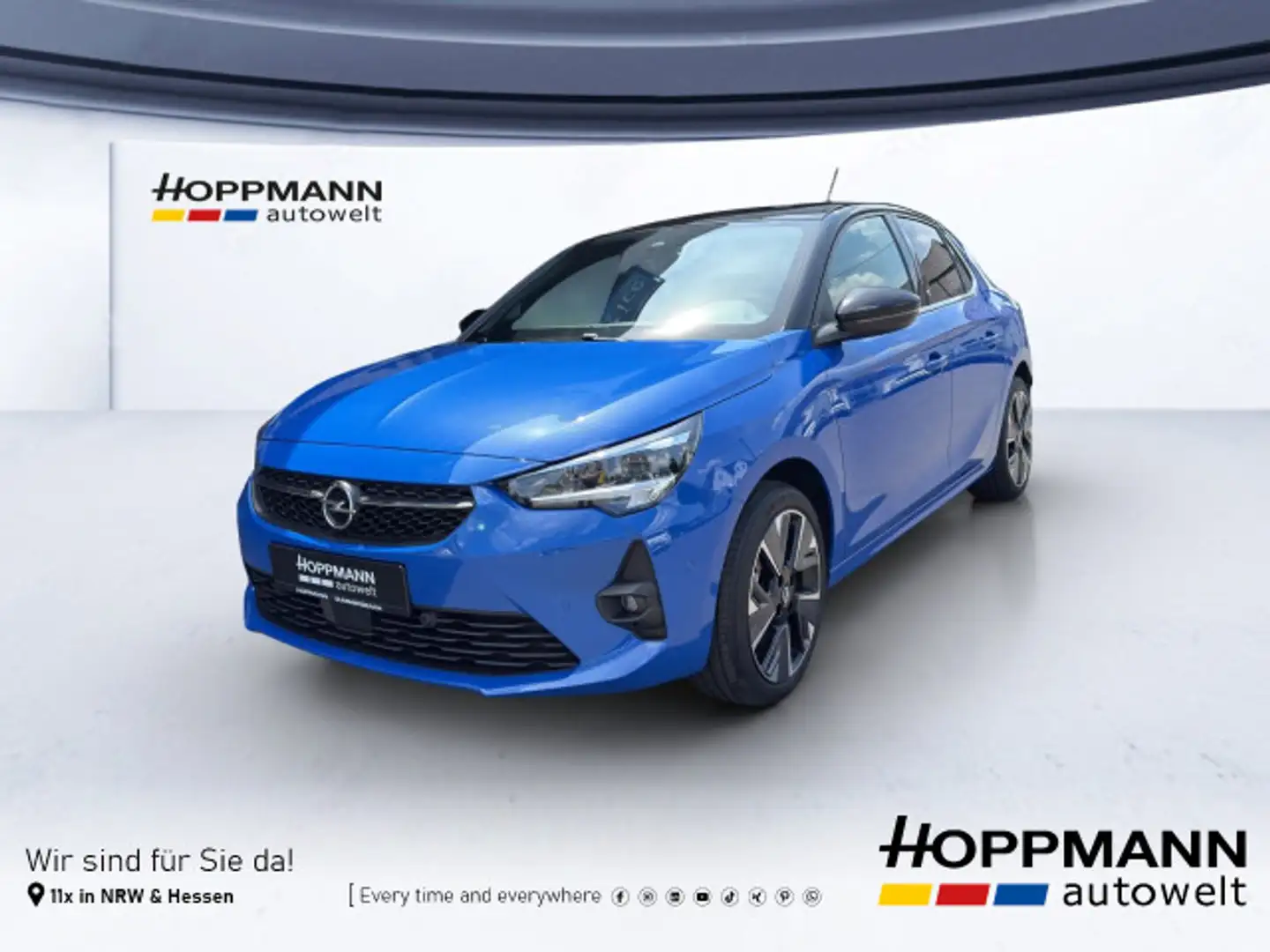 Opel Corsa-e Ultimate (MJ22B) , Elektromotor, 100 kW Blauw - 1