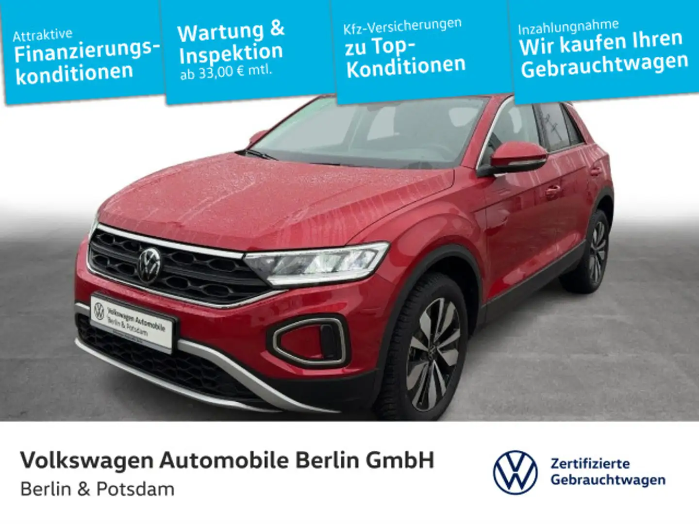 Volkswagen T-Roc 1.0 TSI Move Climatronic Navi LED SHZ PDC Rot - 1