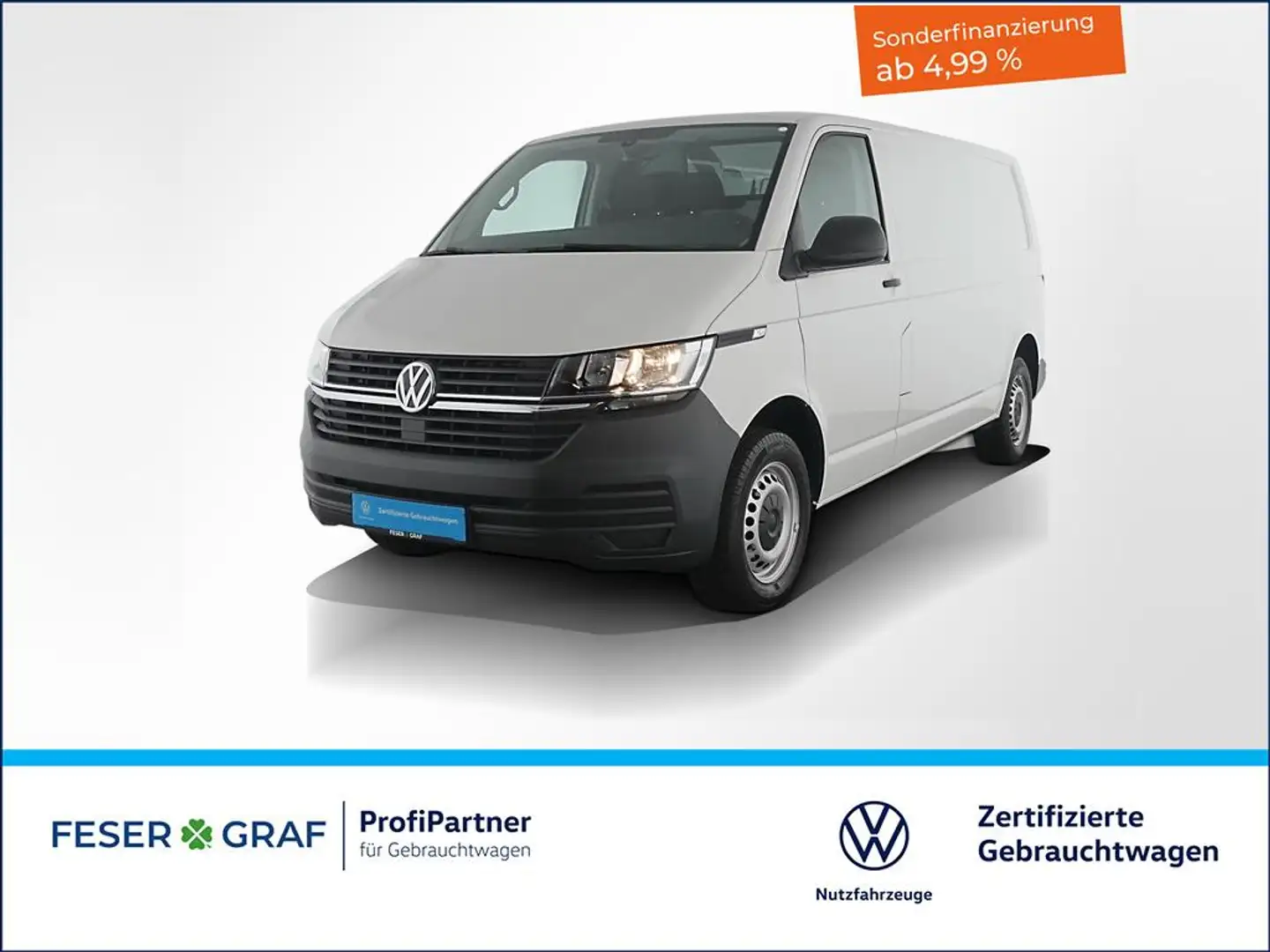 Volkswagen T6.1 Transporter 6.1 Kasten 2.0 TDI LR PDC hinten Klimaanlage Weiß - 1