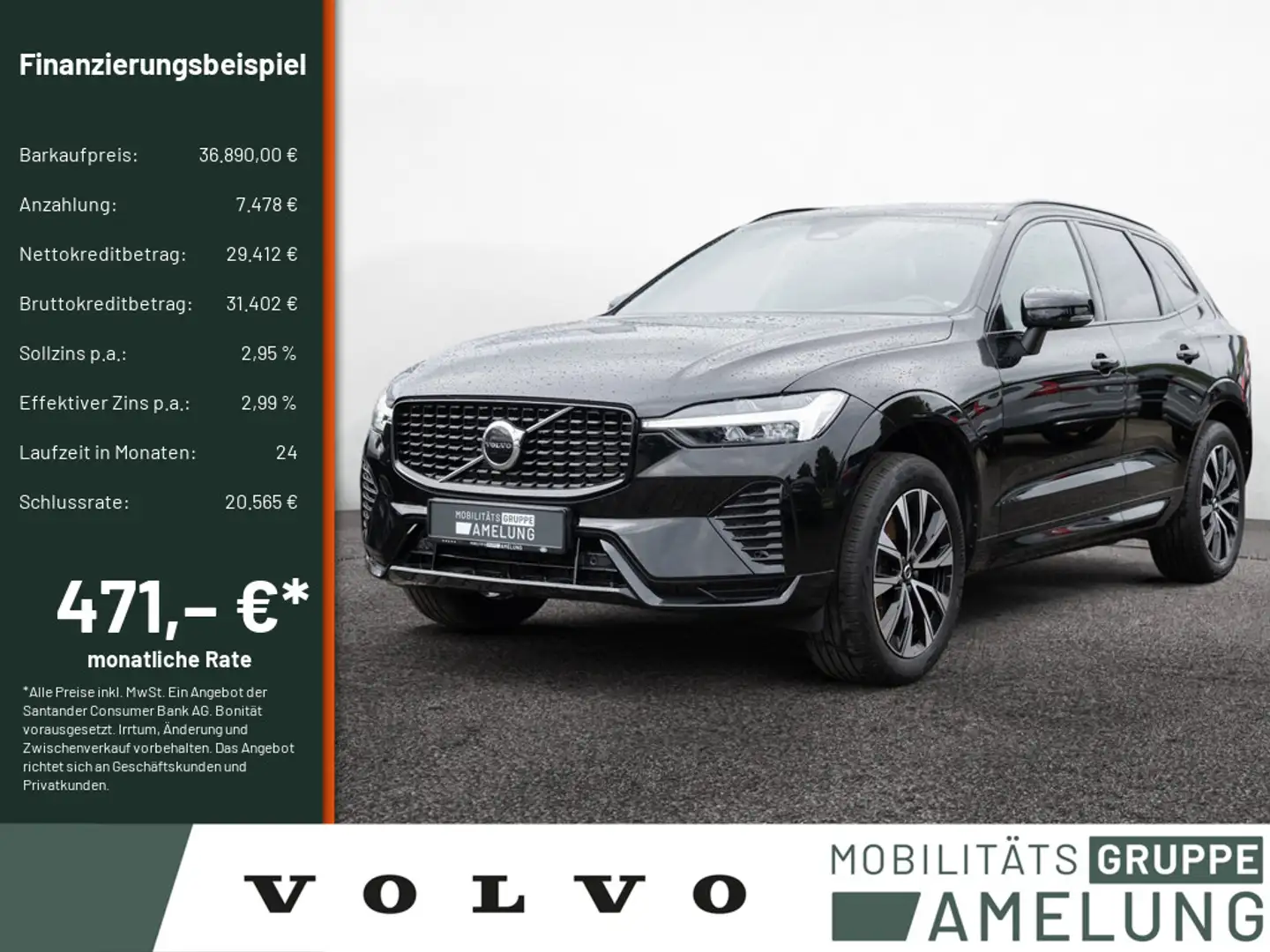 Volvo XC60 B4 Plus Dark 1.Hand SHZ KAMERA NAVI LED Zwart - 1