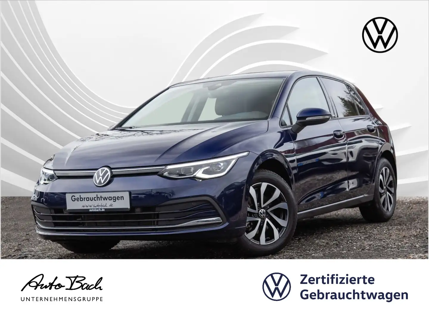 Volkswagen Golf VIII 1.5 eTSI "ACTIVE" DSG Navi LED ACC Dig Blauw - 1