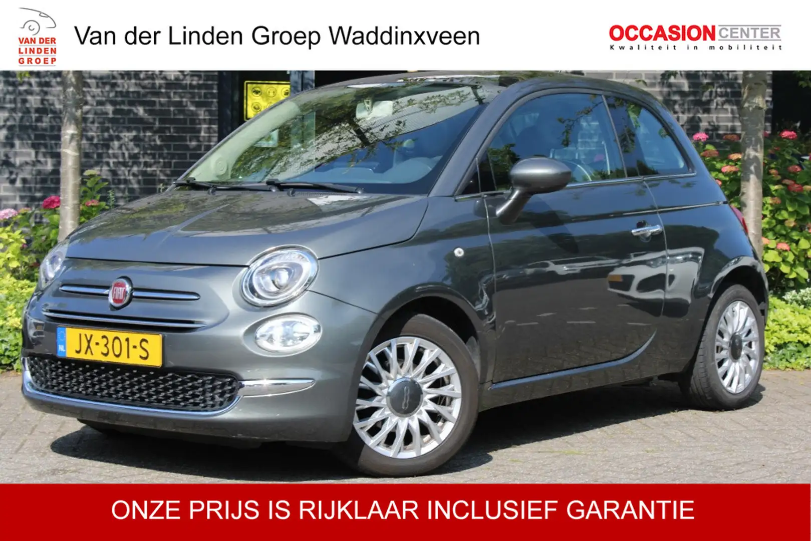 Fiat 500 0.9 TwinAir T Lounge Navi/Pano/Carplay/16" "RIJKLA Grijs - 1