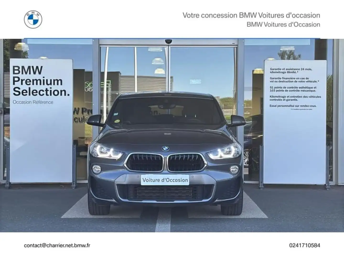 BMW X2 sDrive18dA 150ch M Sport X Euro6d-T 118g Gris - 2