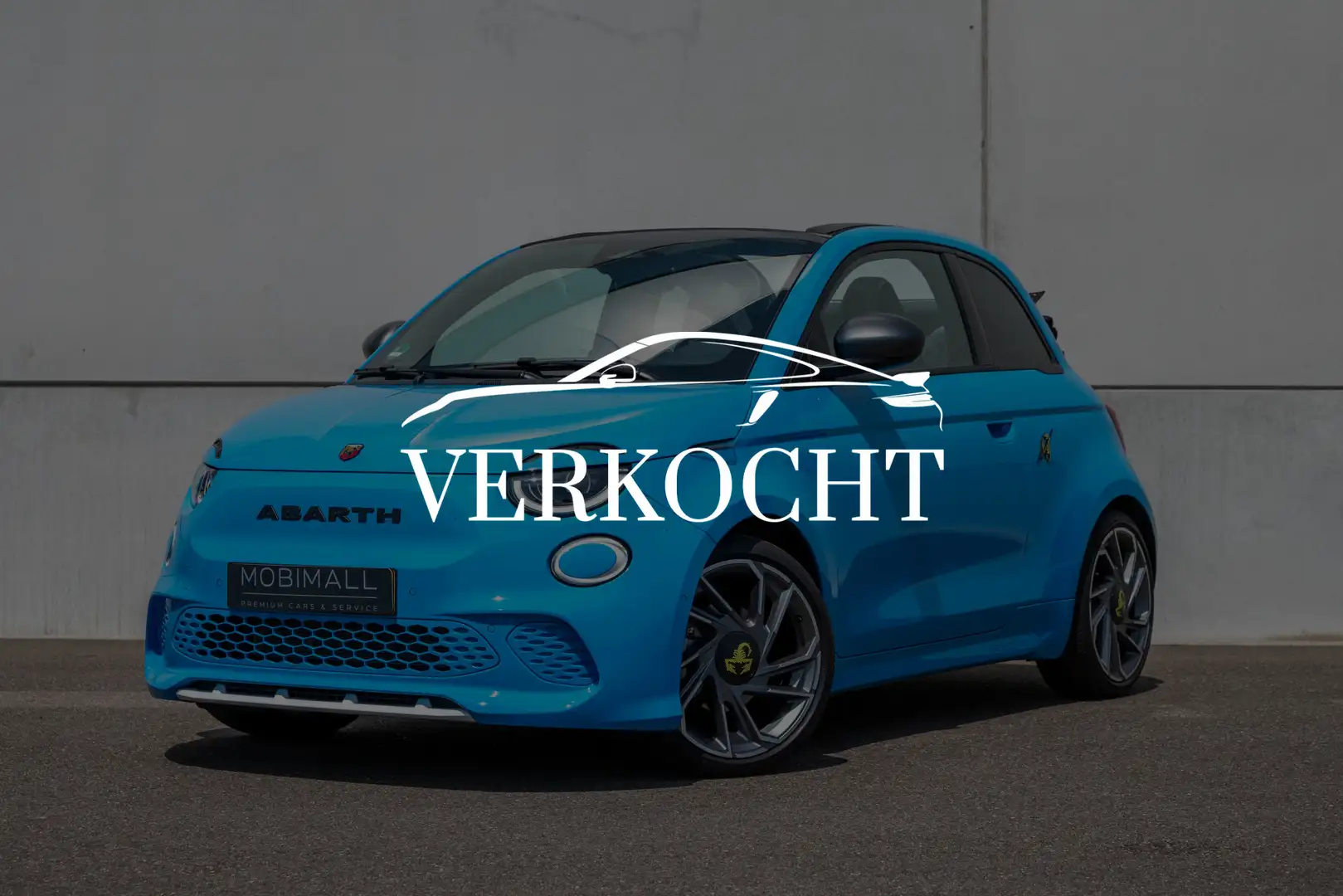 Fiat 500 Abarth Turismo 42 kWh Cabrio / Scorpion Design / Ambiente Blauw - 1