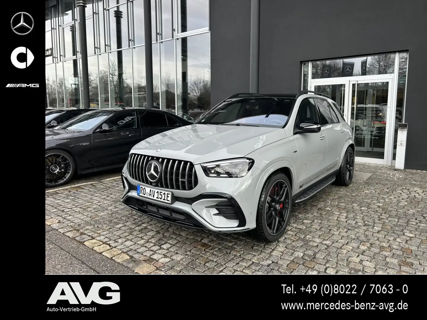 Mercedes-Benz GLE 53 AMG Mercedes-AMG GLE 53 HYB HUD Burm PANO 360 SITZKL Gris - 1