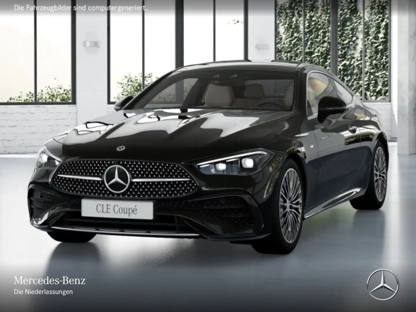 Mercedes-Benz CLE 300 e AMG+PANO+AHK+BURMESTER+SITZKLIMA+KEYLESS Schwarz - 2