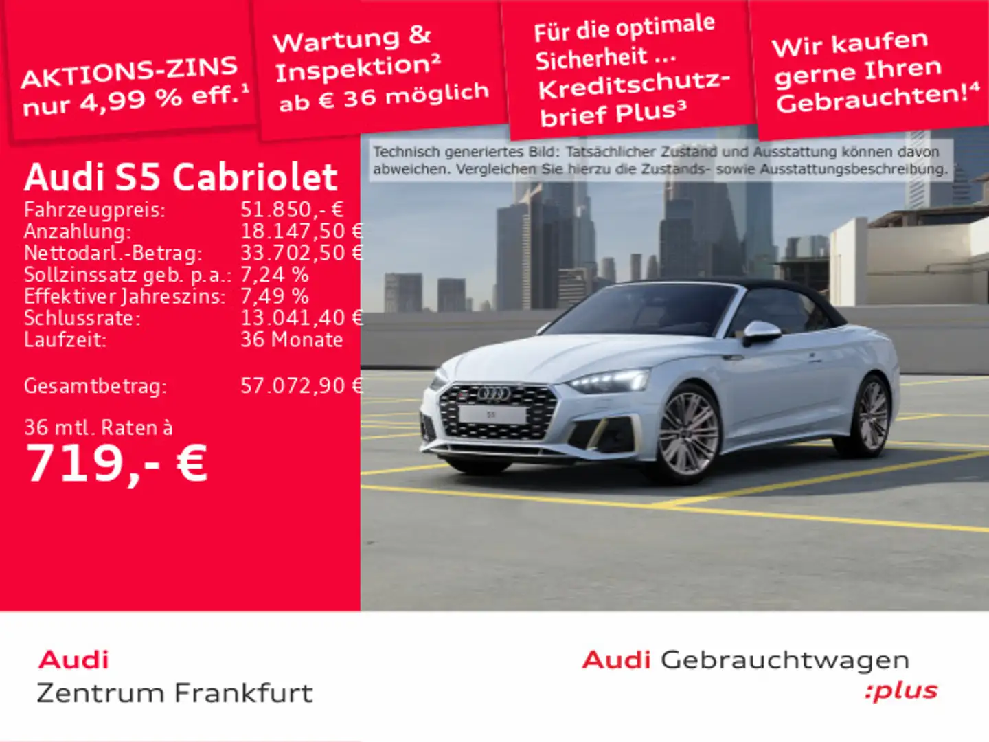 Audi S5 TFSI tiptronic Weiß - 1