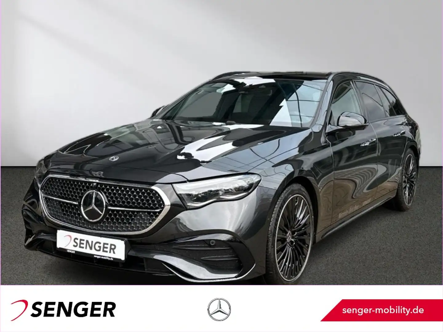 Mercedes-Benz E 300 de T AMG Digital-Light Distronic Pano AHK Grijs - 1