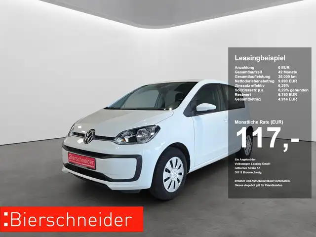 Volkswagen up! 1.0 65 PS MOVE +KlIMA+4 TÜREN+USB+MFA