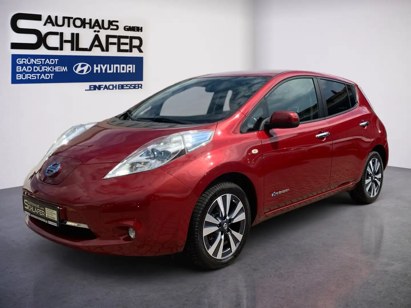 Nissan Leaf Tekna Navi Leder Roşu - 1