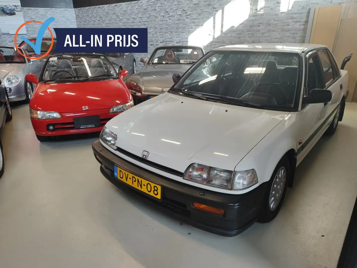 Honda Civic 1.5i SEDAN Comp. onderhoud COLLECTORSITEM + GARANT Alb - 1
