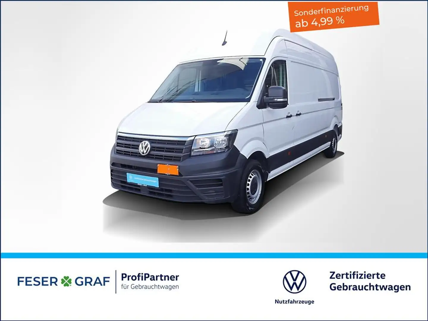 Volkswagen Crafter 2.0TDI Kasten LR Superhochdach 2xSchiebetüre Weiß - 1