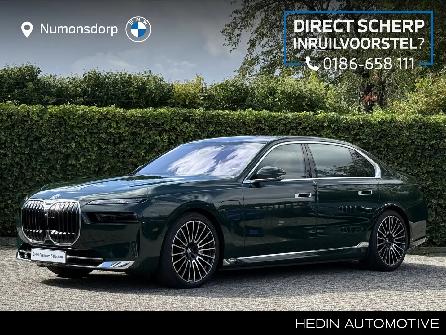 BMW 750 7-serie 750e xDrive | British Racing Green | 21'' Groen - 1
