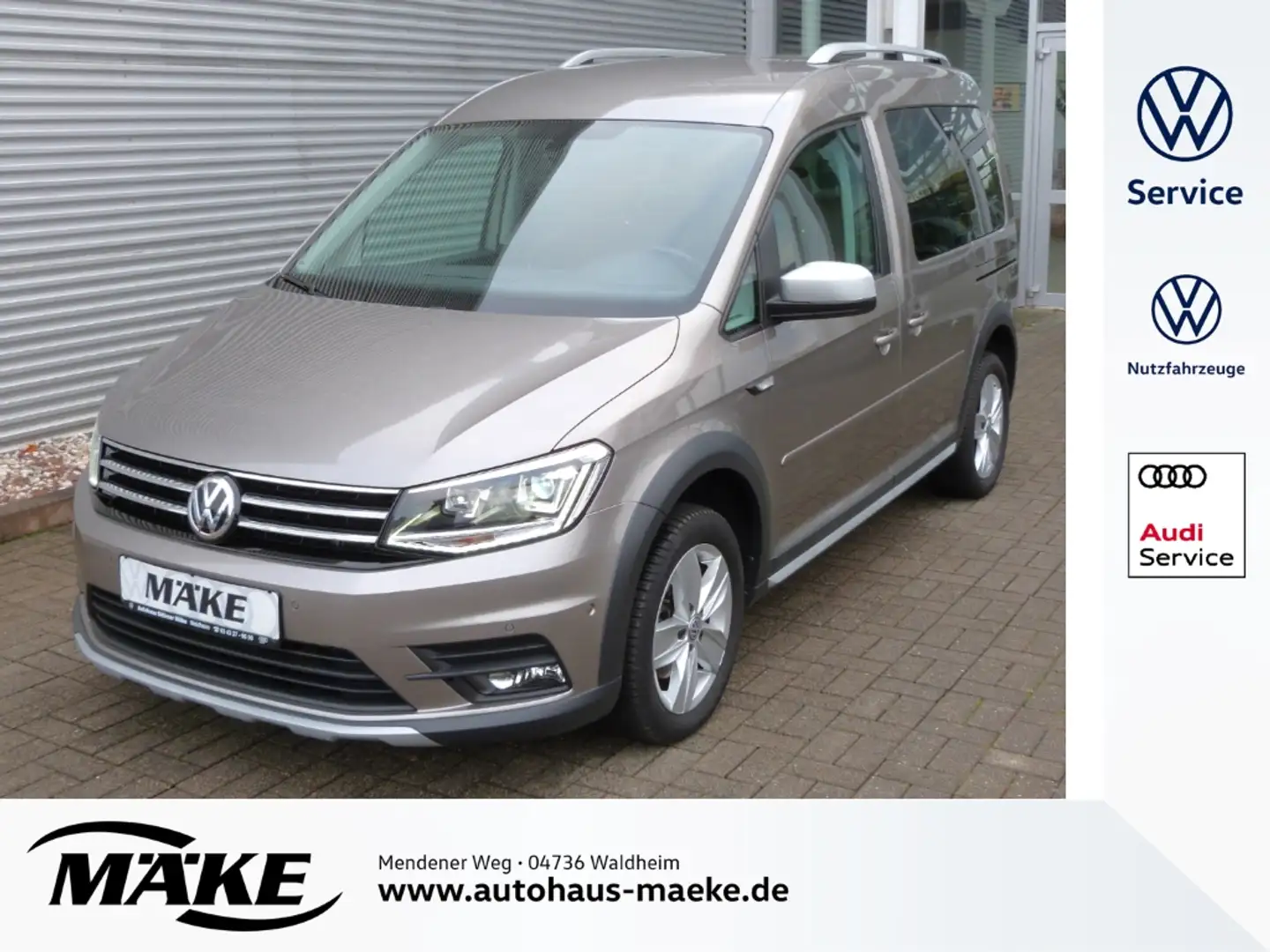 Volkswagen Caddy 2.0 TDI Alltrack, Standheizung, AHK, Navi, SHZ, Beige - 1